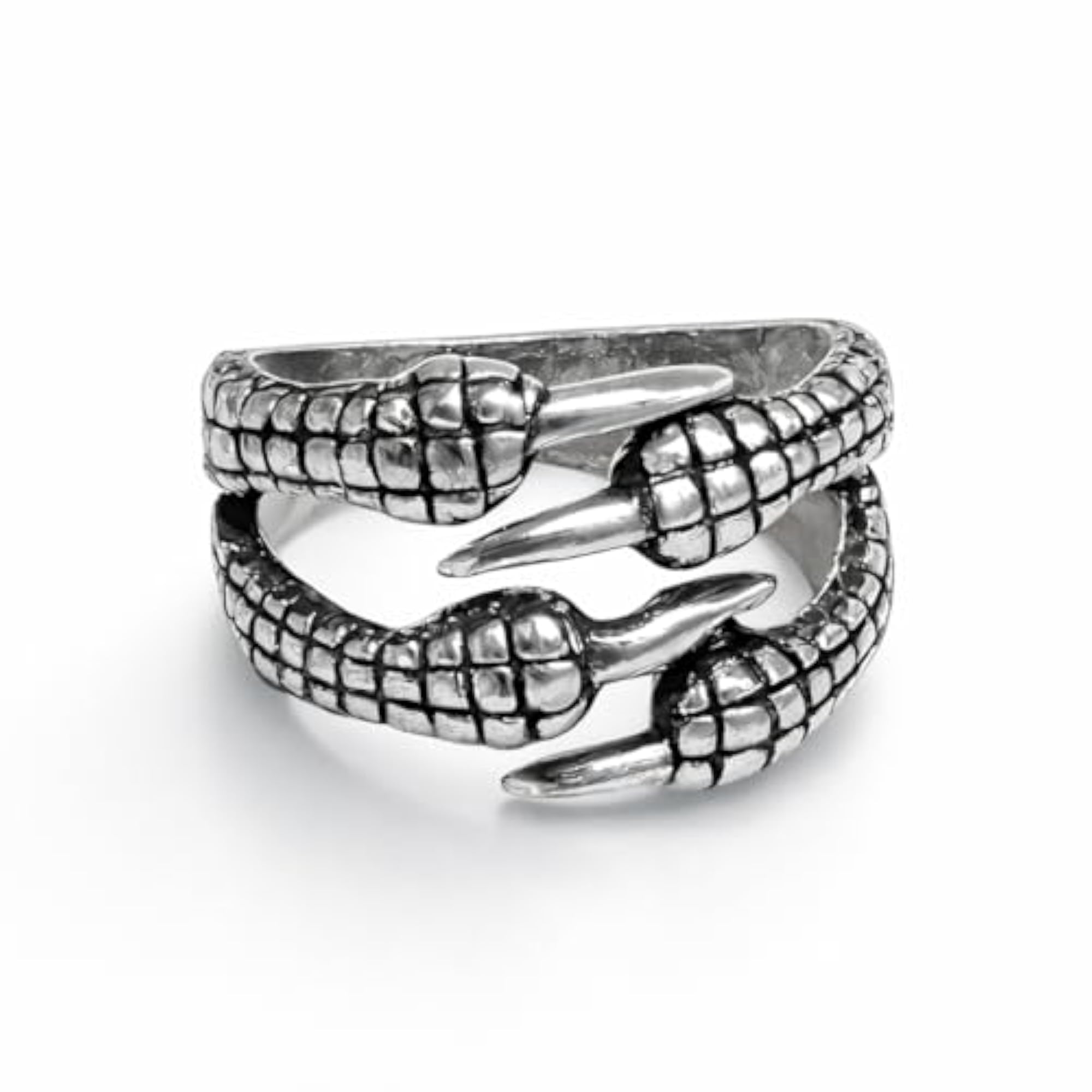Men's Gothic Eagle Claw Adjustable Ring, Vintage Style
