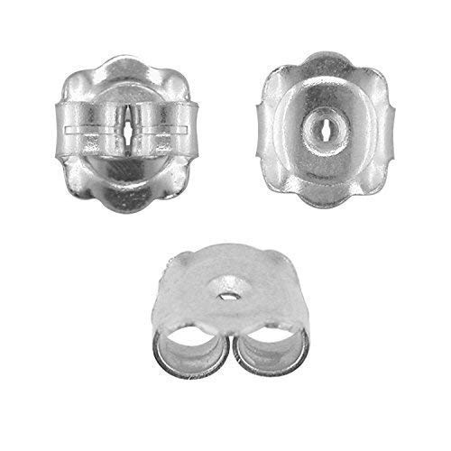 BJC® 9ct White Gold 7mm Extra Large Heavy Weight Earring Backs/Scrolls/Butterfly Backs