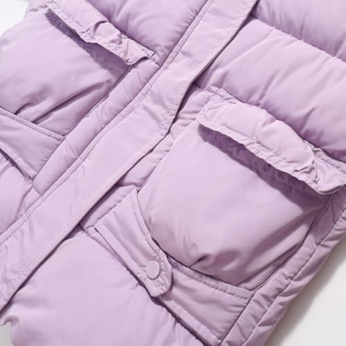 Little Girls Long Coats Winter Puffer Jackets with Hood Parka Waterproof Clothes4