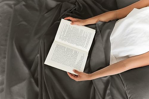 Twin XL Size 3 Piece Sheet Set - Comfy Breathable & Cooling Sheets - Hotel Luxury Bed Sheets for Women & Men - Deep Pockets, Easy-Fit, Soft & Wrinkle Free Sheets - Charcoal Oeko-Tex Bed Sheet Set - 7