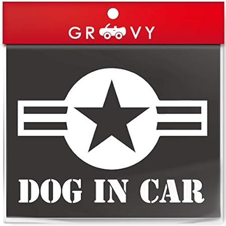 Amazon 犬 乗ってます アメリカ軍 米軍 Us アーミー 車 ステッカー Army 星マーク ミリタリー エンブレム ワッペン マーク シール デカール アクセサリー ブランド アウトドア グッズ 雑貨 おもしろ かっこいい Mili 016dog ホワイト ステッカー デカール 車 バイク