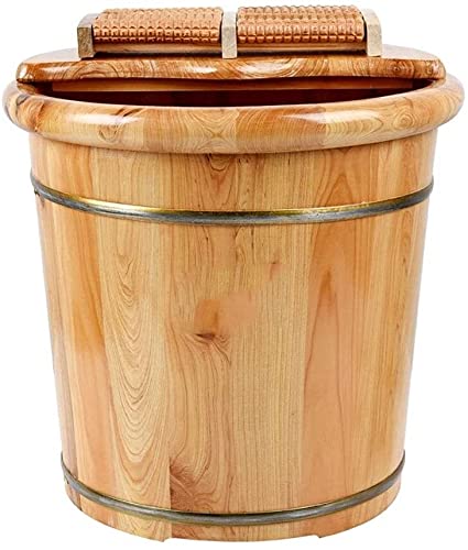 Balde de madera sólido para spa de pies y sauna
