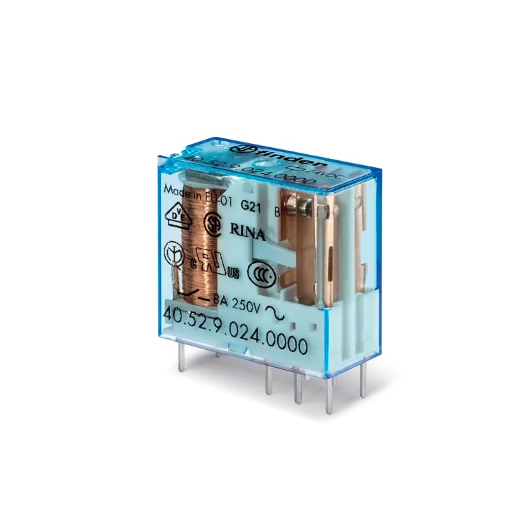FINDER 40.52.8.110.0000 POWER RELAY, DPDT-2CO, 110VAC, 15A, PCB (5 pieces)