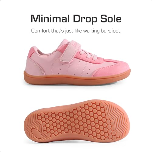 Dream Pairs Boys Girls Shoes Kids Barefoot Wide Toe Casual Walking Lightweight Running Athletic Sneakers Little Kid Big Kid,Size 13 Little Kid,Pink,Sdrs2416K thumb #2