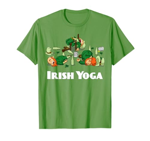 Irish Yoga Funny St. Patrick's Day Leprechaun Matching Group T-Shirt