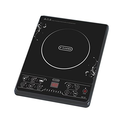 V Guard VIC-07 1600-Watt Induction Cooktop (Black)