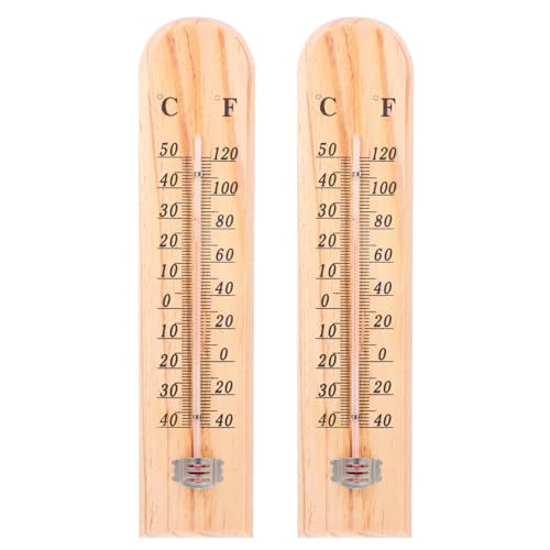 Abaodam Thermometer for House Indoor/Outdoor Weatherproof Analog Gauge Room Thermometer for Garage Garden Decorative