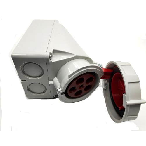 Conector impermeable IP67 de 5 pines IEC60309 para alta potencia 63A y 400V 3