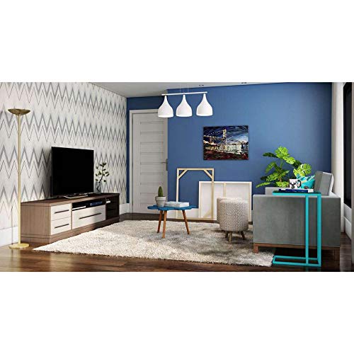 Sofá Tâmisa 3 Lugares Suede Cinza