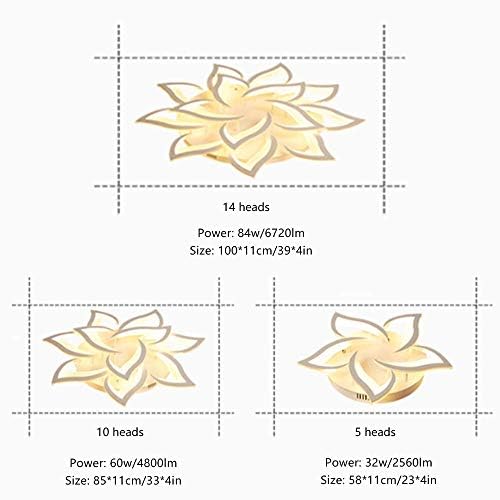 Plafonnier LED réglable contre la fatigue visuelle avec télécommande salon