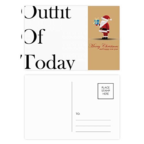 Cartes postales Père Noël Outfit of Today lot de 20 correspondance vœux correspondance hiver