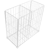 JECOMPRIS Organizer Congelatore a Pozzetto in Ferro Bianco Divisori Interni E Cestello Inferiore per Frigorifero Domestico Griglia Separatore per Stoccaggio E Organizzazione Spazi 14.57X14.57X7.48In