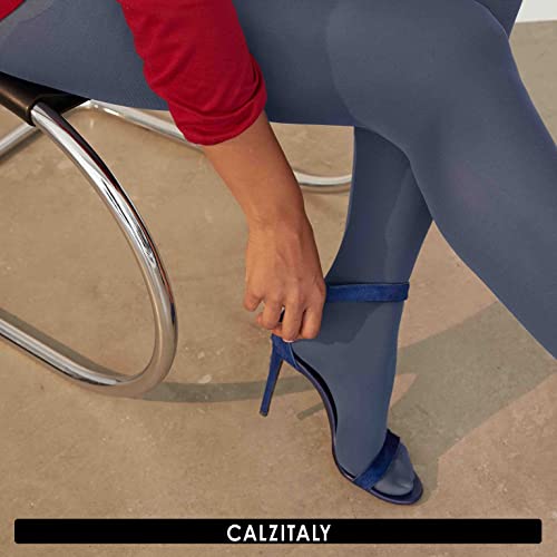 Image of CALZITALY Plus Sizes Anti-Chafing Opaque Tights | 60 DEN | L - 4XL | Black | Italian Hosiery