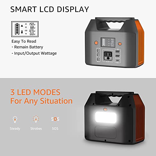Image of EnginStar Power Bank with AC Outlet 150W 110V Laptop Power Bank, 155Wh / 42000mAh Battery Bank, Lithium Ion Power Supply for Emergency Camping