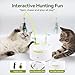 ALL FOR PAWS Interactive Cat Toys, Motion Activated Feather Cat Toy, Automatic Fluttering Bug Enrichment Toy for Kittens, Includes One Insect Replacement