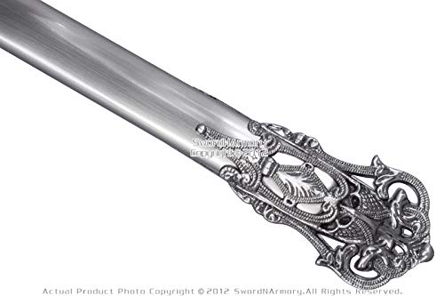 Munetoshi Masonic Knights Templar Ceremonial Sword Chrome Fittings Red Crosses 27"/29"/31" #TOP6