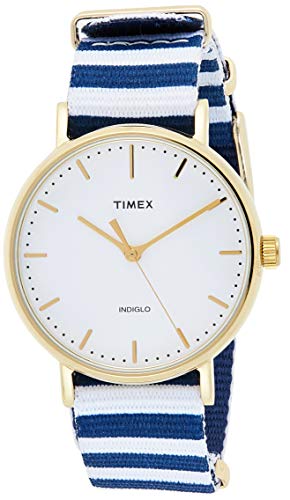 Preisvergleich Produktbild Timex Damen Analog Quarz Uhr mit Stoff Armband TW2P91900