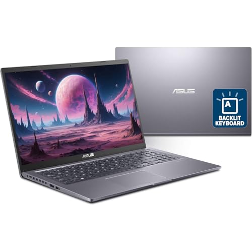 ASUS VivoBook 15 Laptop, 15.6" Full HD Display, Intel Core i3-1005G1 CPU (outpreform i5-7200U), 8GB RAM, 128GB SSD, HDMI, USB, Card Reader, Windows 11 Pro, Slate Grey, Backlit Keyboard