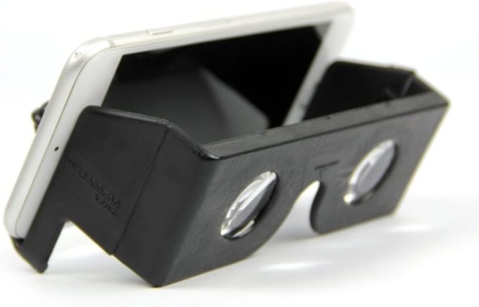 DOMO nHance VRF1 (VR Headset) for Android Mobile Phones & Universal Virtual Reality 3D and Video for Smart Phones Upto 6.5 inch Screen Inspired by DIY Google Cardboard -(Black)