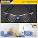 HURRICANE Safety Glasses with Clear Lens, Lightweight Goggles for Men & Women, Anti-Fog & Anti-Scratch, UV400 Protection, Fit for Lab, Construction, Workshop, and More – ANSI Z87.1 Certified