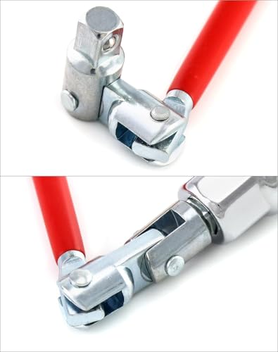 Image of Hetkrishi Spark Plug Socket Wrench, Universal,T-handle, 6mm (5 /8 inch) & 21mm (13 /16 inch) Remover Installer