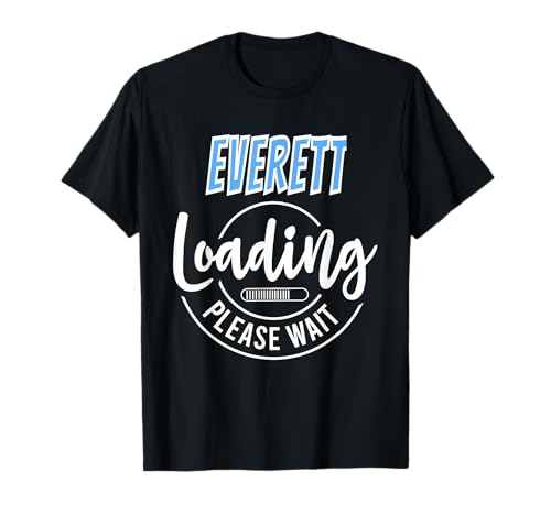 Everett Custom Personalized Baby Boy Loading Baby Shower T-Shirt