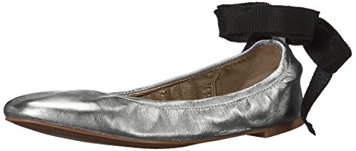 ALDO Women's Phay Ballet Flat, Silver, 6 B US