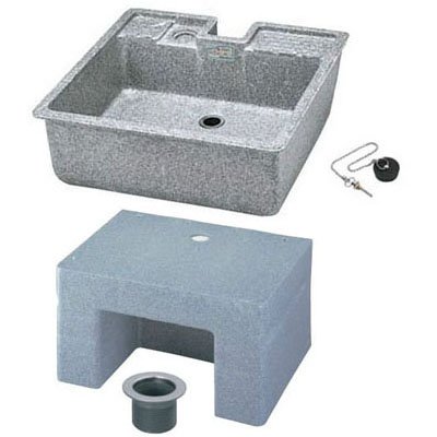 タキロンシーアイ 研ぎ出し流しデラックスタイプ 550-D型 +樹脂製流しスタンド550D型 セット