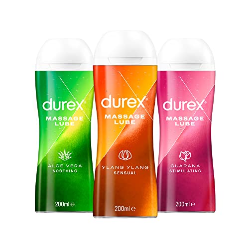 Durex Massage Lubricants, 3 x 200 ml