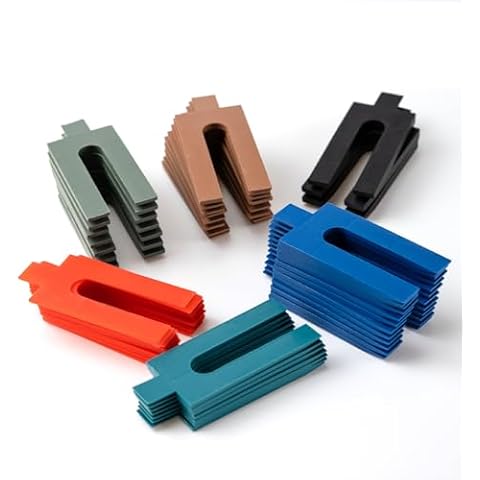 100 Assorted Plastic Packers Set for Spacing Cover