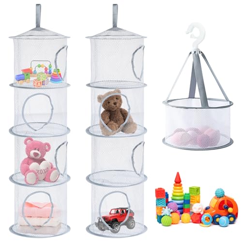 Encuryna 3 Stück Hängeaufbewahrung, Aufbewahrungsnetz Hängend Netzkorb,...