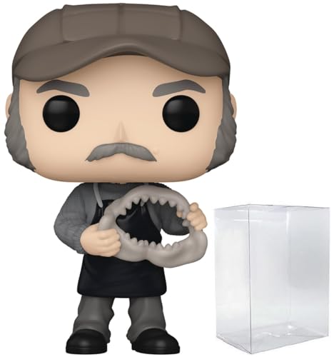 POP Movies: Jaws - Quint Funko Vinyl Figure (Bundled with Compatible Box Protector Case) Multicolored 3.75 inches