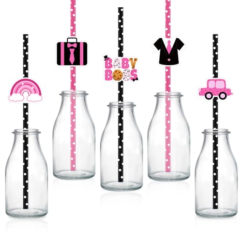 50 pitillos de papel Merrystorm para fiesta temática Boss Girl miniatura 1