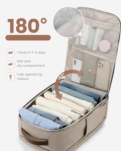 Image of LOVEVOOK 40L Travel Backpack for Women & Men - 17.3 Inch Carry On Backpack & Personal Item Backpack for Airlines, Spacious and Durable Design, with 3 Packing Cubes