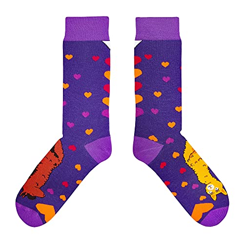 cup of sox Lustige Socken mit Lama Alpaka, Panther oder Dschungel, Bunte Geschenksocken in der Pappbecher für Männer und Frauen (Lama, 41-44) Cover