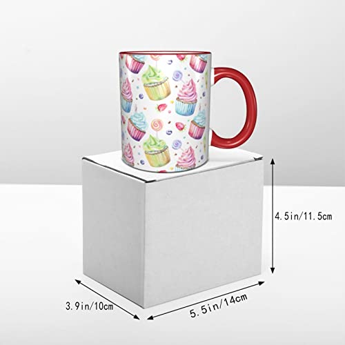 ZHONGHAO Tazas, Postre Cerámica Tazas De Café, Taza Divertida-11 Oz-330 Ml - Imagen 7