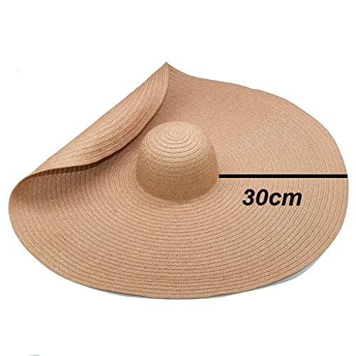 Chapeau de soleil surdimensionné 30 cm pour des vacances à la plage inoubliables