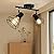 LTBLIGHT LED Track Lighting Kit, 2-Light Directional Ceiling Light Fixture, Black Metal Wire Cage Ceiling Spot Lighting Fitting for Kitchen, Bedroom, Art Wall, E26 Base, Bulbs Not Included