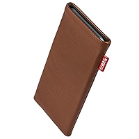 fitBAG Classic Marrone per Sony Xperia 10 VII Alcantara