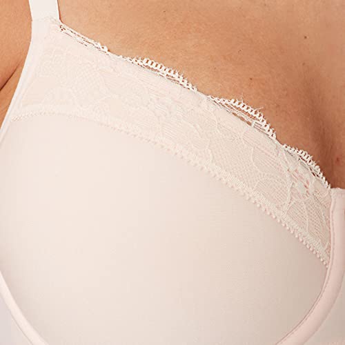 HANRO Women's Cotton Lace T-Shirt Spacer Bra3
