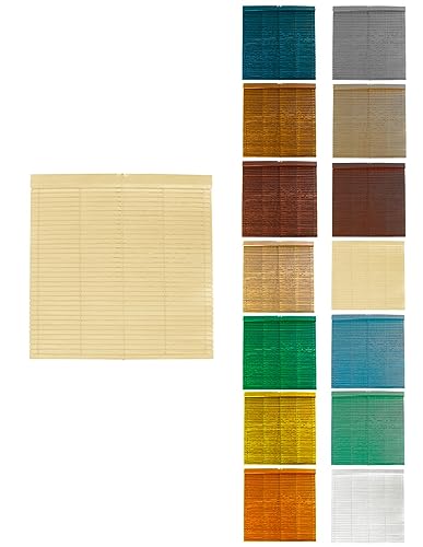 JARDIN202 - Persiana de Madera Alicantina con Polea Metálica - Estor Enrollable para Ventanas,...