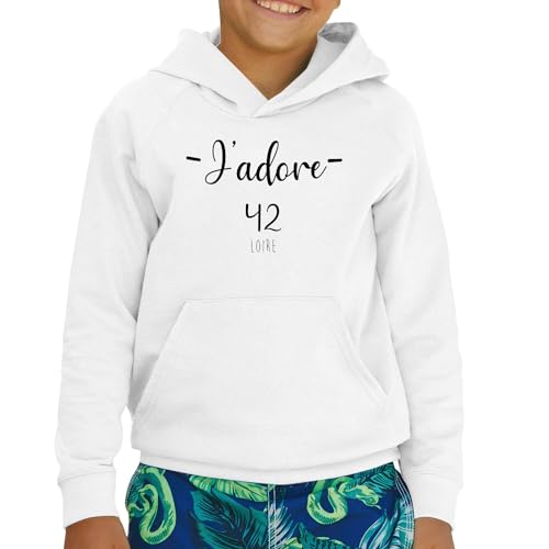 Sweat enfant J'adore 42 Loire finition premium Saint-Etienne