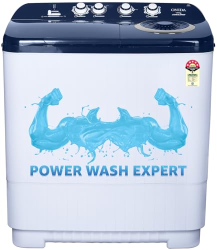 Image of ONIDA 11 Kg 5 Star Semi-Automatic Top Loading Washing Machine (S11GS, Blue, Cyclone Pulsator, Waterfall Technology)