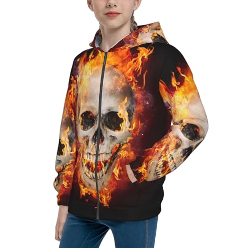 Shark With Sunglasses and Lobste Kid Hoodies Boys Zip Up Sweatshirts Girls Pullover with Pocket