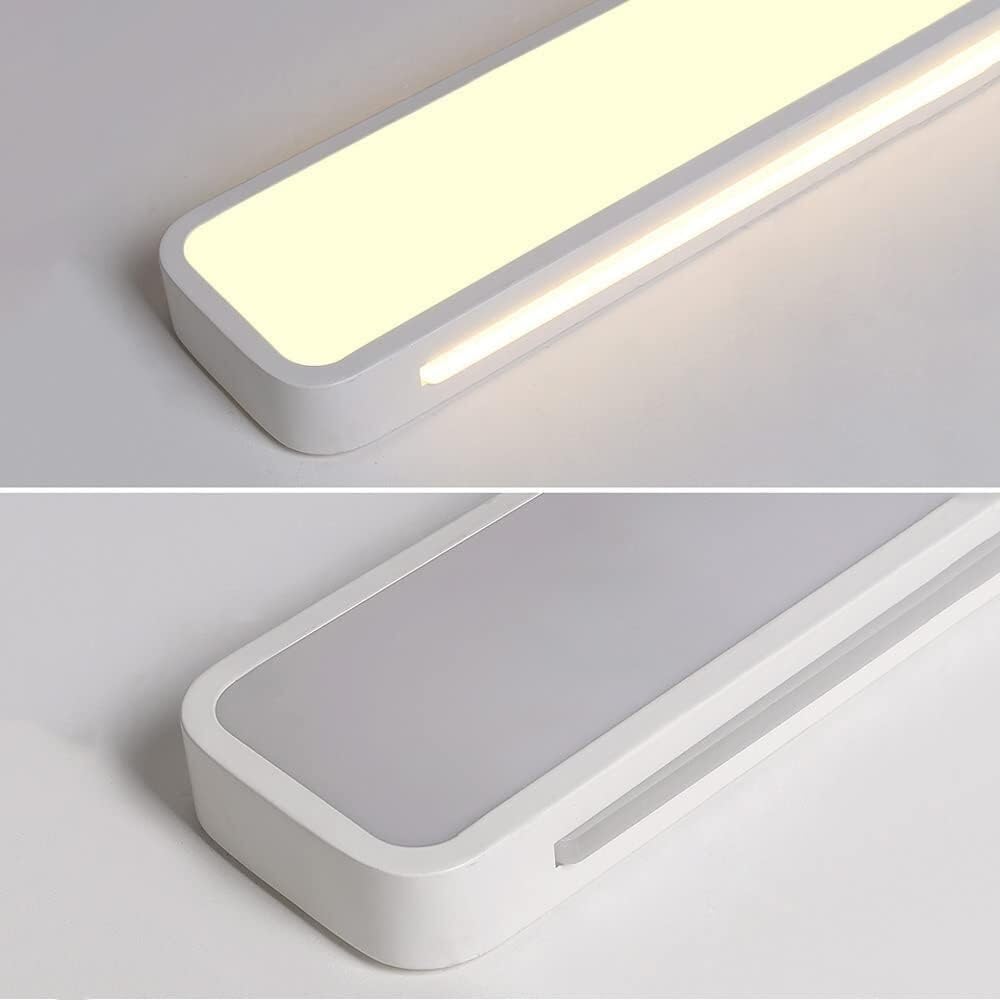 Nowoczesna czarna metalowa liniowa lampa sufitowa LED, lampa sufitowa sufitowa, północna biała lampa sufitowa długi pasek, minimalistyczna lampa sufitowa do kuchni, kinkiet PE