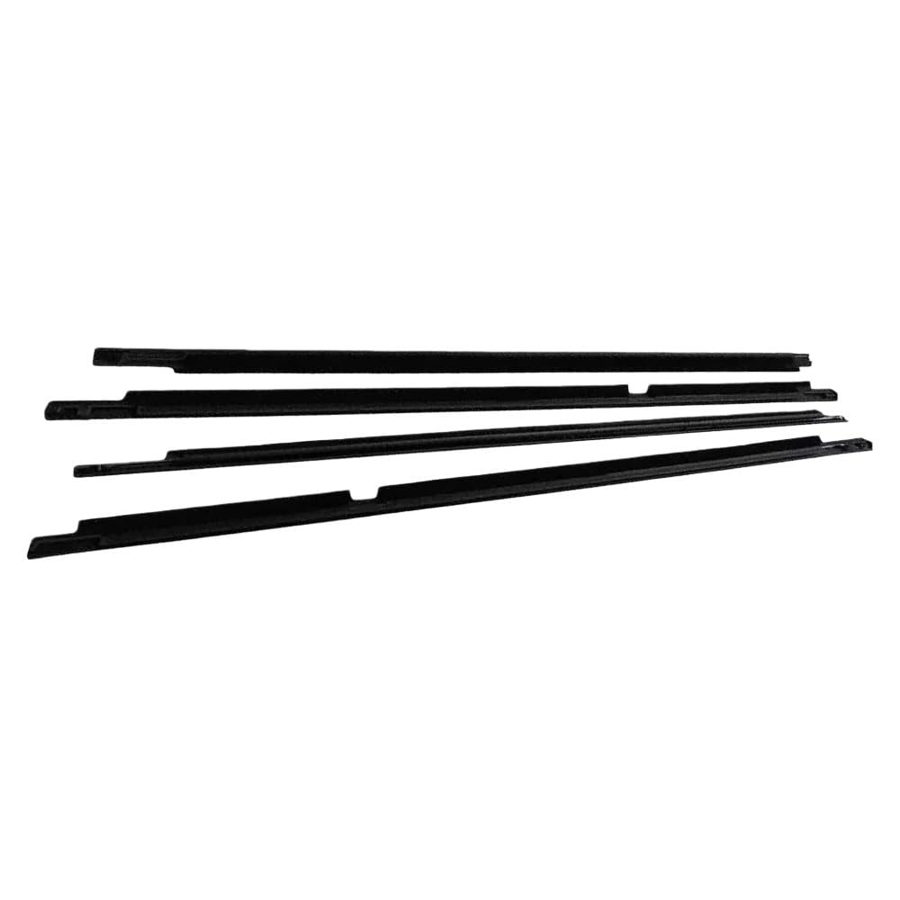 Mzxygkli Black Car Window Weather Strip For Lexus For Lx470 1998-2007 For Land For Cruiser For Lc100 Window Weatherstrips Side Door Glass Chrome Trim Seal Belts Moulding(Black)