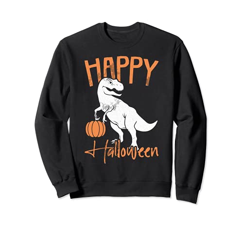 Happy Halloween Costume de dinosaure T-Rex pour Halloween Sweatshirt