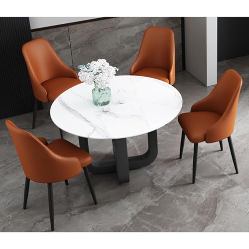 Chaise de salle à manger en polyuréthane synthétique lot - 4