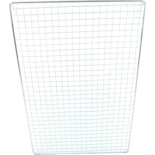 Rejilla de enfriamiento de acero inoxidable para barbacoa japonesa coreana al aire libre, camping, picnic, cocina, hornear, parrilla (40 x 25 cm)