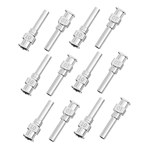 Alipis Stainless Steel Luer Lock Needles Tips 12pcs Precision Dispenser Needles for Industrial Use